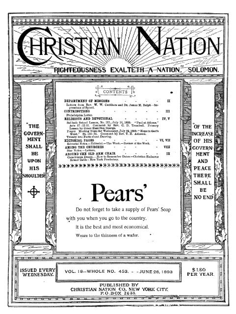 Christian Nation Vol. 18 1893 - Rparchives.org