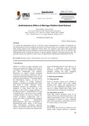 Antihistaminic Effect of Moringa Oleifera Seed Extract - International ...