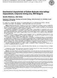 Geochemical characteristic of Goliam Bukovets mine tailings ...
