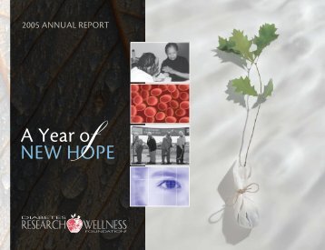 A Year o New Hope - Diabetes Research and Wellness Foundation