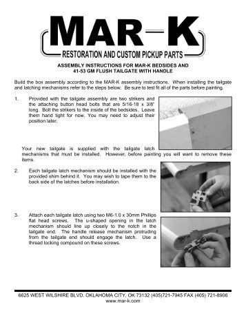 41-53 GM instructions - Mar-K