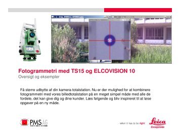 Fotogrammetri med TS15 og ELCOVISION 10 - Leica Geosystems