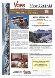 hiver 2011/12 - INNOVA Tourisme