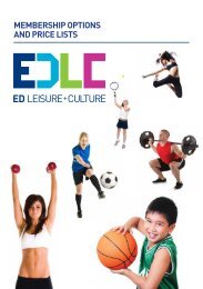 membership options and price lists - East Dunbartonshire Leisure ...