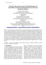 Strategic vision and concept of regional planning and sustainable ...
