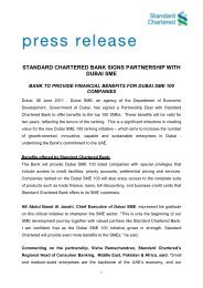 standard chartered bank signs partnership with dubai sme