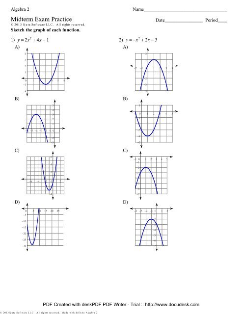 Midterm Exam Practice - Lynn English Faculty Websites