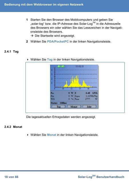 Solar-Log 200 Benutzerhandbuch - germansolar