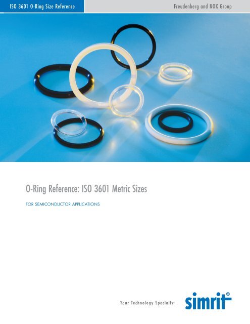 ISO 3601 O-Ring Size Reference - Simrit
