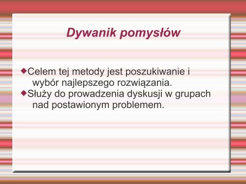 "Metoda dyskusji na lekcji języka polskiego - prezentacja ...