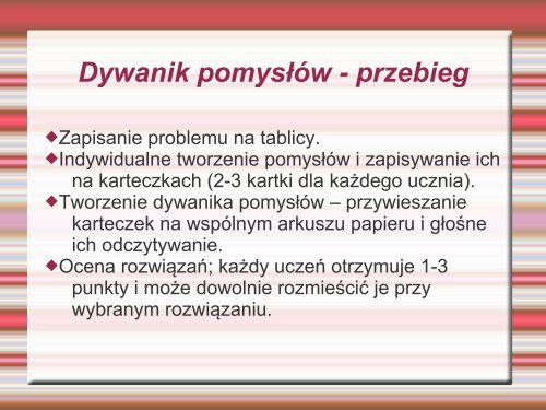 "Metoda dyskusji na lekcji języka polskiego - prezentacja ...