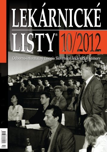 LekáRnIcké LISty® 10/2012 - Slovenská lekárnická komora