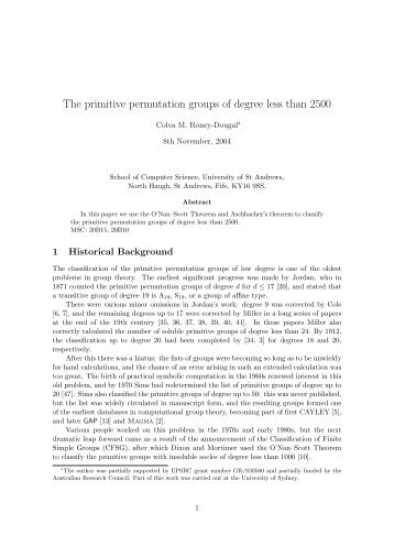 The primitive permutation groups of degree less than 2500