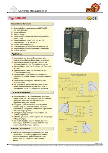 Typ SMU-XX - Seli GmbH