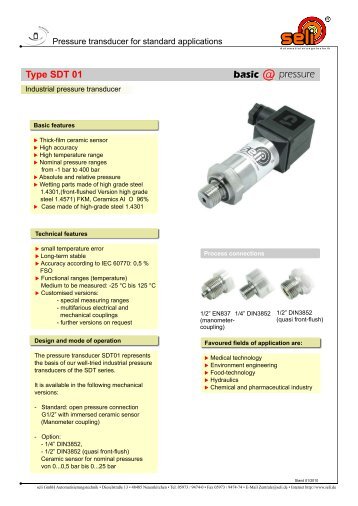 Type SDT 01 - Seli GmbH