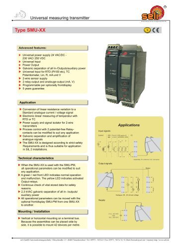 Type SMU-XX - Seli GmbH