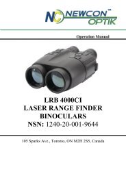 lrb 4000ci laser range finder binoculars nsn - Newcon Optik