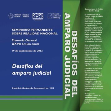 DesafÃ­o del amparo judicial - AsociaciÃ³n de InvestigaciÃ³n y Estudios ...