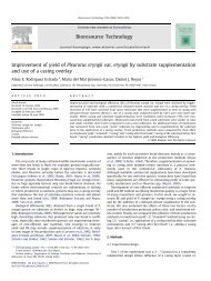 Improvement of yield of Pleurotus eryngii var ... - ResearchGate