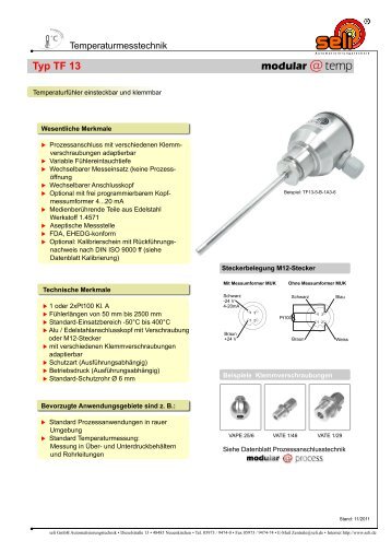 Typ TF 13 - Seli GmbH