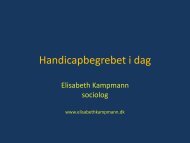 Handicapbegrebet i dag - IBOS