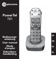 PowerTel 701 User Guide - Hearing Direct