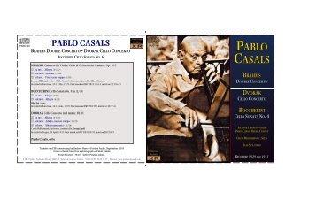 PABLO CASALS - Pristine Classical