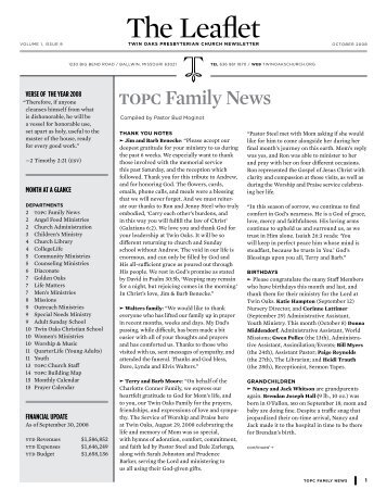 topc Family News - ACS Integration: Home