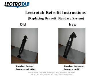 Bennett Retrofit Instructions - Lectrotab