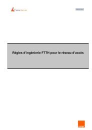 RÃ¨gles d'ingÃ©nierie FTTH pour le rÃ©seau d'accÃ¨s - LaFibre.info