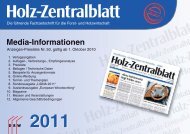 Media-Informationen - Holz-Zentralblatt