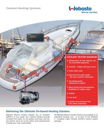 marine coolant heater spec sheet - Webasto Marine Comfort