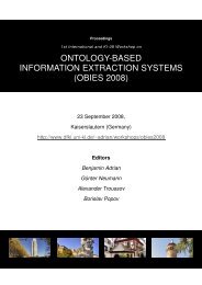 ontology-based information extraction systems (obies 2008)