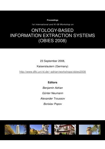 ontology-based information extraction systems (obies 2008)