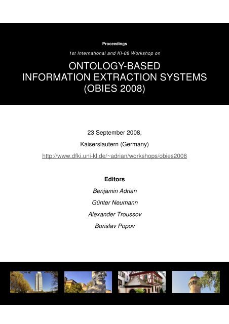 ontology-based information extraction systems (obies 2008)