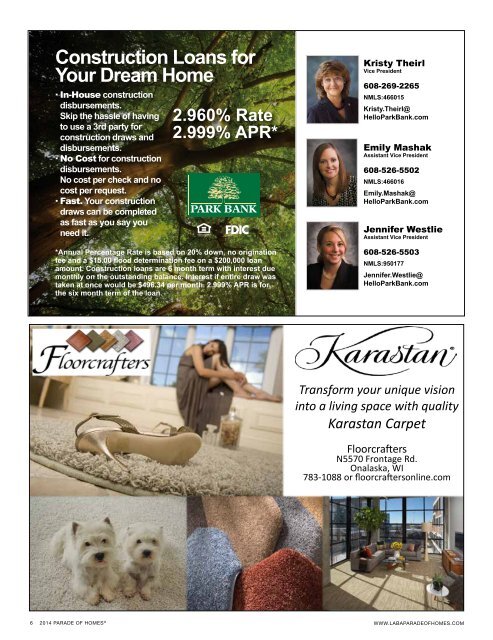 Parade of Homes - Coulee Region Women's Magazine