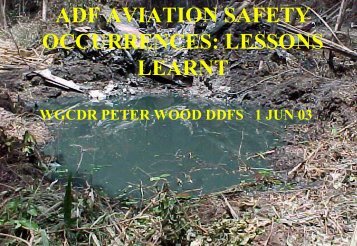 ADF AVIATION SAFETY OCCURRENCES: LESSONS ... - ASASI