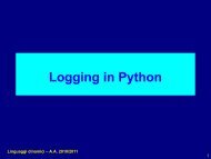 Logging e configurazione in Python - Agentgroup