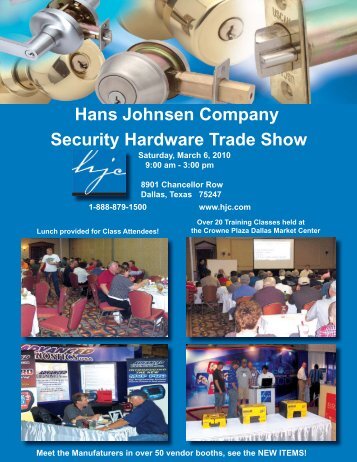 Hans Johnsen Company Security Hardware Trade Show