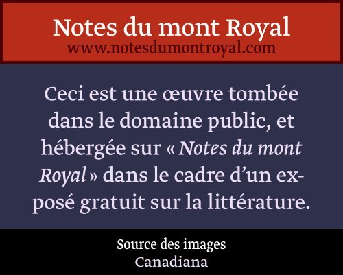 et qu'ils - Notes du mont Royal