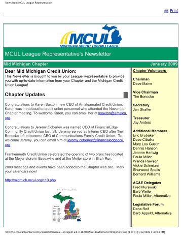 News from MCUL League Representative - MCUL Mid-Michigan ...