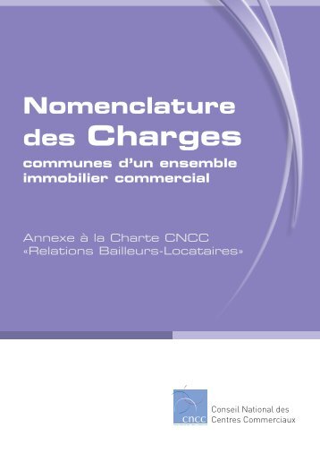 Nomenclature des Charges Communes d'un Ensemble ... - UCV