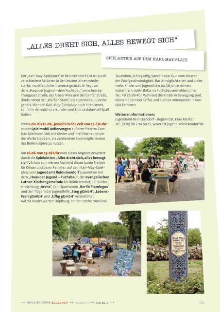 Eulenpost, Ausgabe 4, Juli 2013 - Grundschule am SchÃ¤fersee