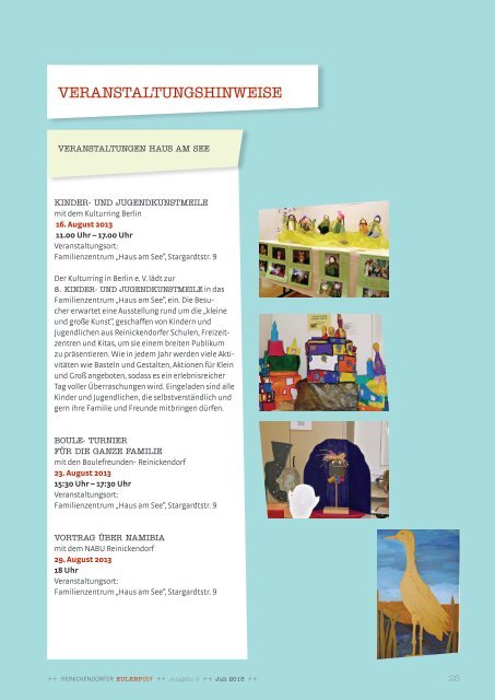 Eulenpost, Ausgabe 4, Juli 2013 - Grundschule am SchÃ¤fersee