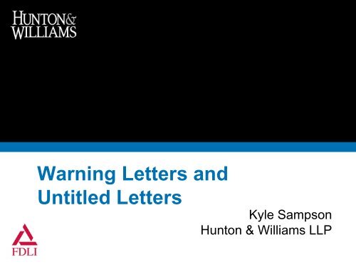 Warning Letters and Untitled Letters