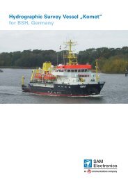 Hydrographic Survey Vessel - SAM Electronics GmbH