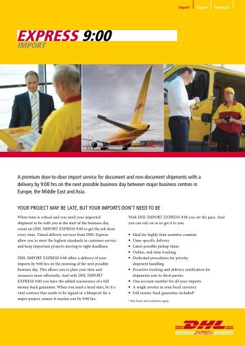 DHL Import Express 9:00 Brochure