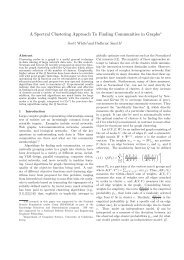 A Spectral Clustering Approach To Finding Communities in Graphsâ