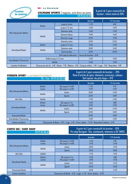 GUIDE PRATIQUE - Office du tourisme de la Colmiane