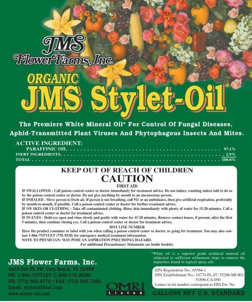 JMS StyletOil Arbico Organics